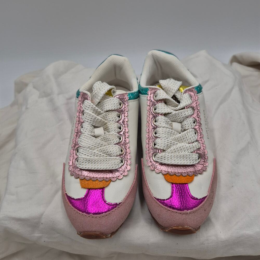 NEW Kurt Geiger London  Kids Mini Runner Sneakers Little girl size 12